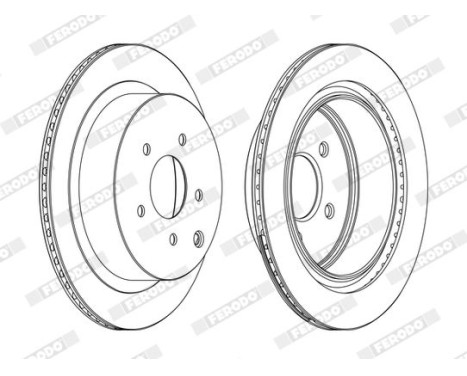 Brake Disc PREMIER DDF1506C Ferodo