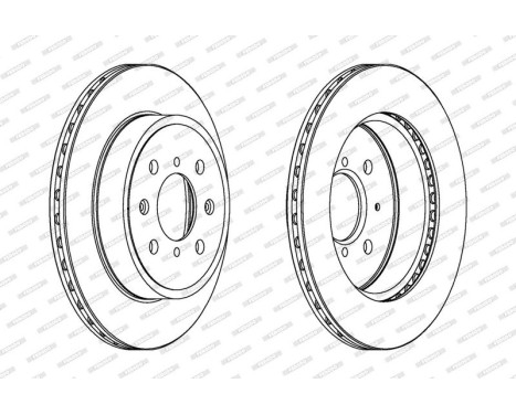Brake Disc PREMIER DDF1509 Ferodo, Image 2