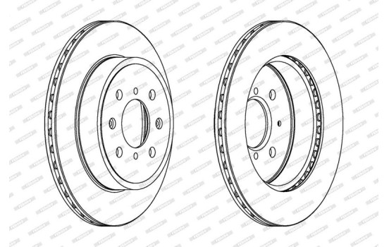 Brake Disc PREMIER DDF1509 Ferodo, Image 2