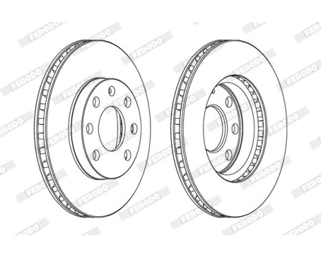 Brake Disc PREMIER DDF151 Ferodo, Image 2