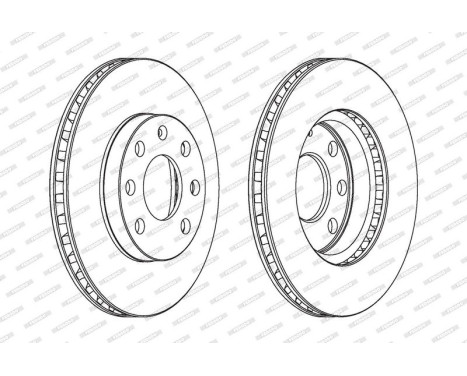Brake Disc PREMIER DDF151 Ferodo, Image 2