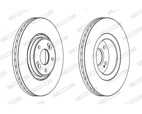 Brake Disc PREMIER DDF1511C-1 Ferodo, Image 2