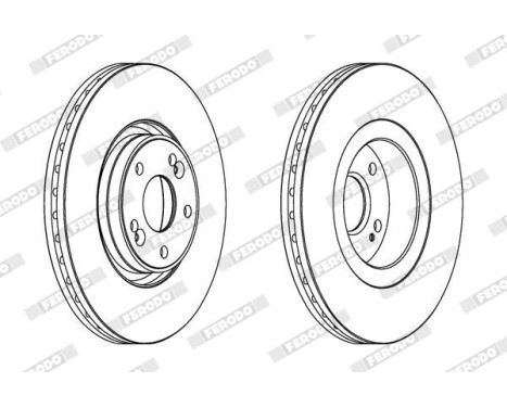 Brake Disc PREMIER DDF1511C-1 Ferodo, Image 2