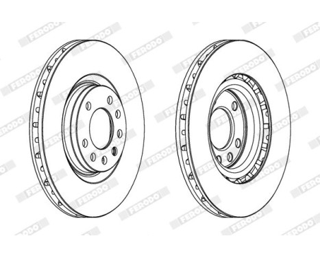 Brake Disc PREMIER DDF1512 Ferodo, Image 2