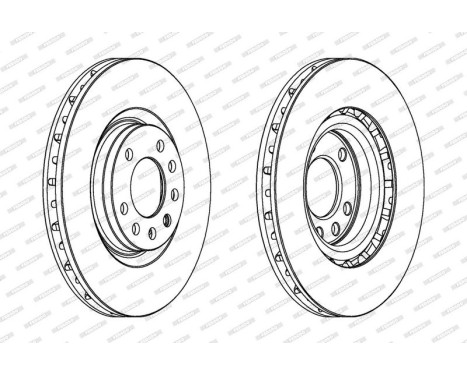 Brake Disc PREMIER DDF1512 Ferodo, Image 2