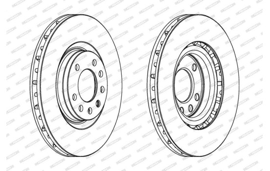 Brake Disc PREMIER DDF1512 Ferodo, Image 2