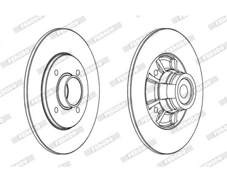 Brake Disc PREMIER DDF1517-1 Ferodo