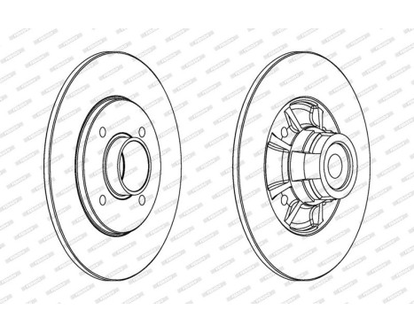 Brake Disc PREMIER DDF1517-1 Ferodo