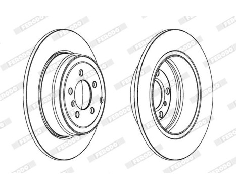 Brake Disc PREMIER DDF1518C-1 Ferodo