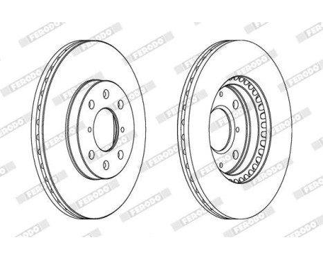 Brake Disc PREMIER DDF1520 Ferodo, Image 2