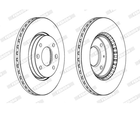 Brake Disc PREMIER DDF1522 Ferodo, Image 2