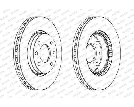 Brake Disc PREMIER DDF1522 Ferodo, Image 2