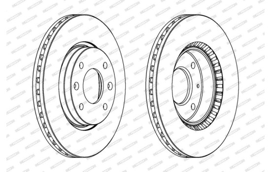 Brake Disc PREMIER DDF1522 Ferodo, Image 2