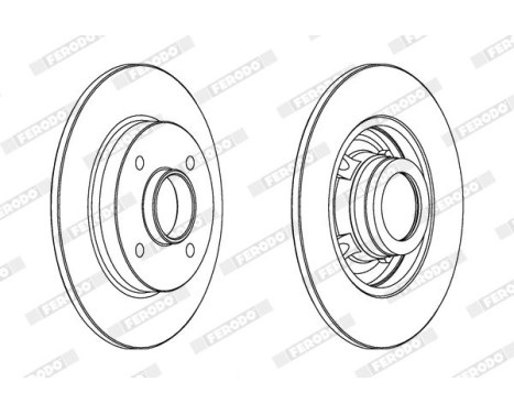 Brake Disc PREMIER DDF1523C-1 Ferodo, Image 2