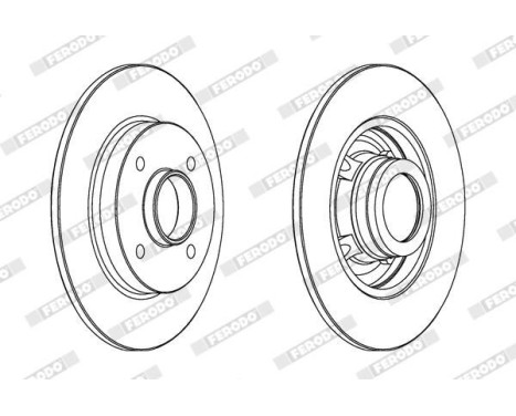 Brake Disc PREMIER DDF1523C-1 Ferodo, Image 2
