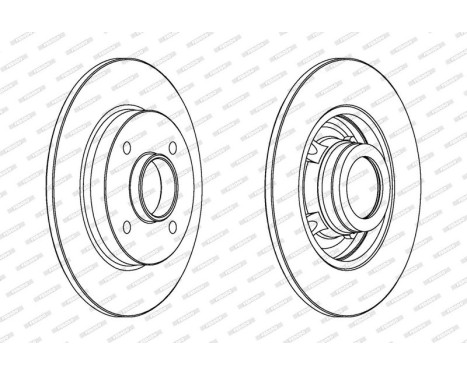 Brake Disc PREMIER DDF1523C-1 Ferodo, Image 2
