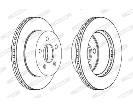 Brake Disc PREMIER DDF1525 Ferodo, Image 2