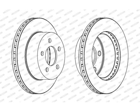 Brake Disc PREMIER DDF1525 Ferodo, Image 2