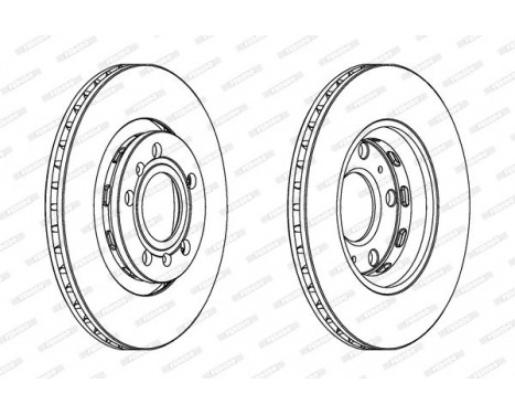 Brake Disc PREMIER DDF1526C Ferodo, Image 2