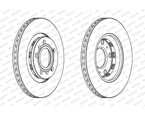 Brake Disc PREMIER DDF1526C Ferodo, Image 2