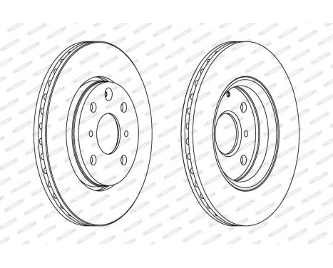 Brake Disc PREMIER DDF1527 Ferodo, Image 2