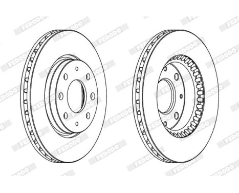 Brake Disc PREMIER DDF1528 Ferodo, Image 2