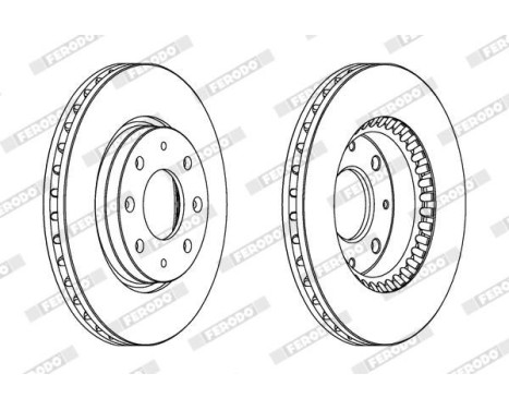 Brake Disc PREMIER DDF1528 Ferodo, Image 2