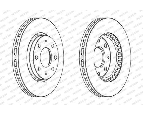Brake Disc PREMIER DDF1528 Ferodo, Image 2