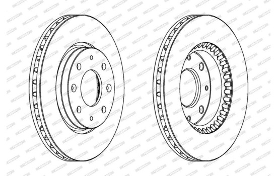 Brake Disc PREMIER DDF1528 Ferodo, Image 2