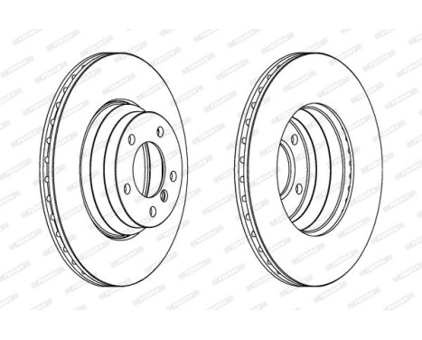 Brake Disc PREMIER DDF1535C-1 Ferodo, Image 2