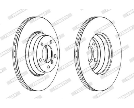 Brake Disc PREMIER DDF1535C-1 Ferodo, Image 2