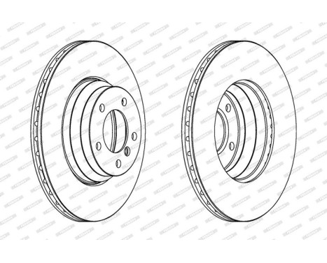 Brake Disc PREMIER DDF1535C-1 Ferodo, Image 2