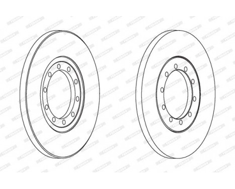 Brake Disc PREMIER DDF1537 Ferodo