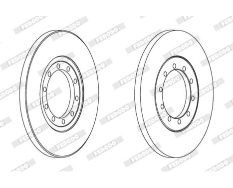 Brake Disc PREMIER DDF1537 Ferodo, Image 2