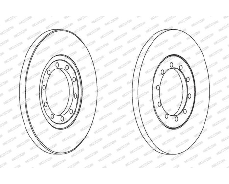 Brake Disc PREMIER DDF1537 Ferodo, Image 2