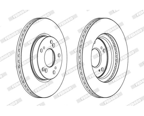 Brake Disc PREMIER DDF1539 Ferodo, Image 2