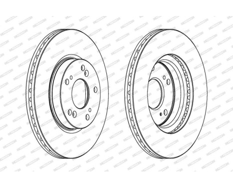 Brake Disc PREMIER DDF1539 Ferodo, Image 2