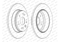 Brake Disc PREMIER DDF1540C Ferodo