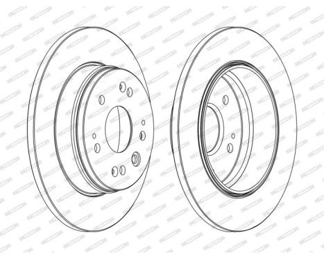 Brake Disc PREMIER DDF1540C Ferodo