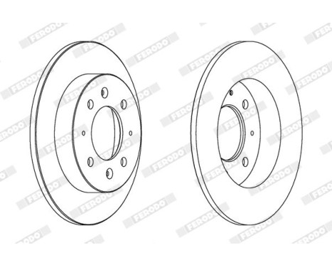 Brake Disc PREMIER DDF1541 Ferodo, Image 2