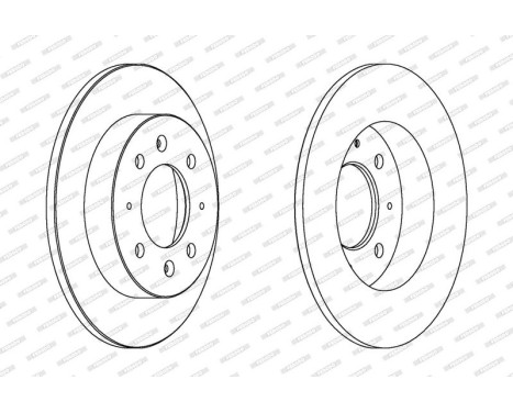 Brake Disc PREMIER DDF1541 Ferodo, Image 2