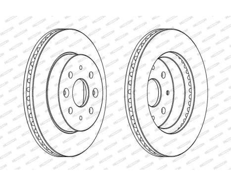 Brake Disc PREMIER DDF1542 Ferodo, Image 2