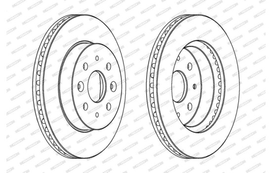 Brake Disc PREMIER DDF1542 Ferodo, Image 2