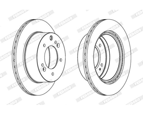 Brake Disc PREMIER DDF1543C-1 Ferodo