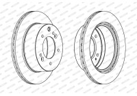 Brake Disc PREMIER DDF1543C-1 Ferodo