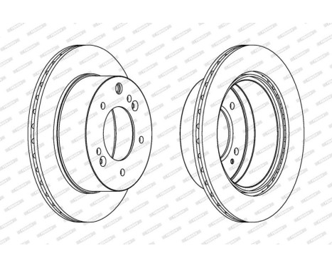 Brake Disc PREMIER DDF1543C-1 Ferodo