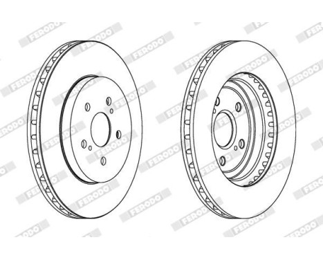 Brake Disc PREMIER DDF1544C Ferodo, Image 2