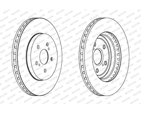 Brake Disc PREMIER DDF1544C Ferodo, Image 2