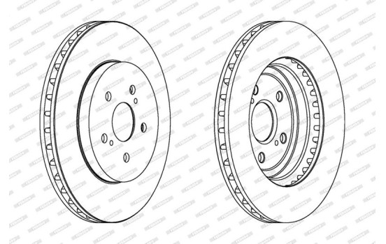 Brake Disc PREMIER DDF1544C Ferodo, Image 2