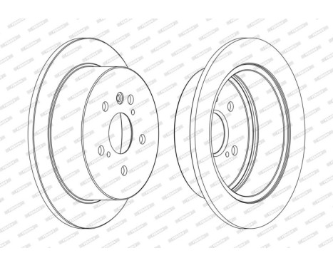 Brake Disc PREMIER DDF1545C Ferodo